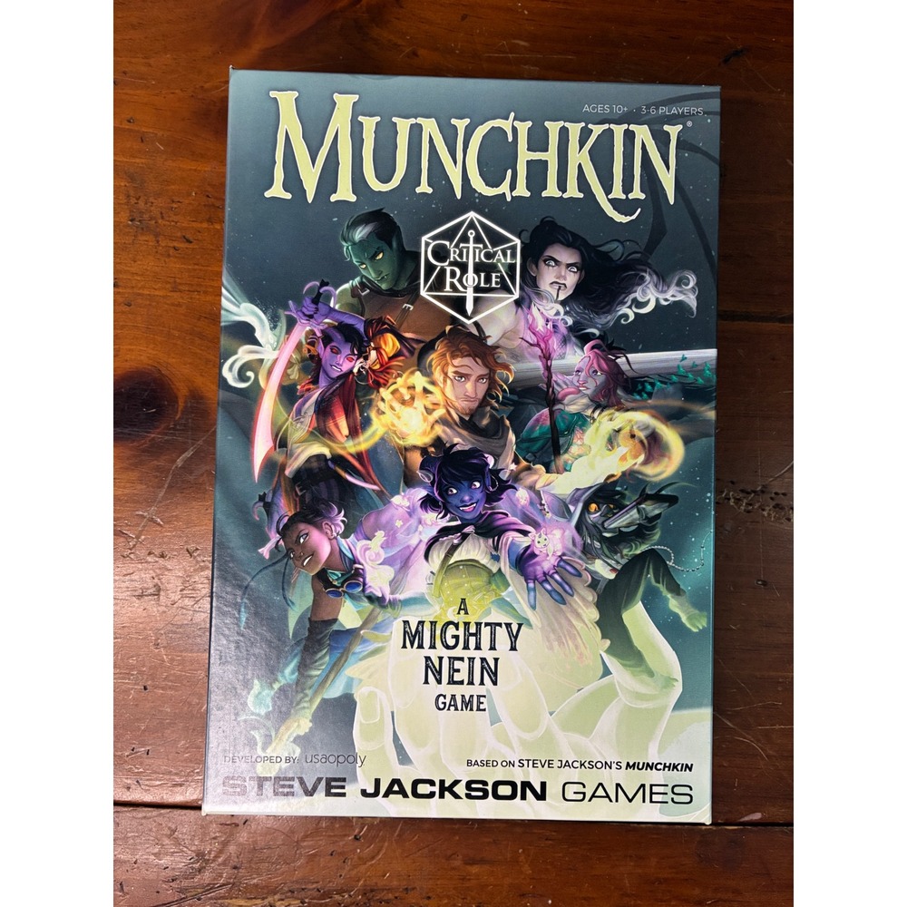 Munchkin Critical Role A Mighty Nein Card Game - 100% Complete - NEW